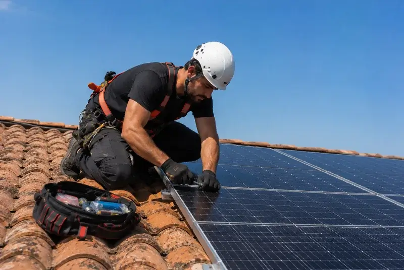 Maintenance et monitoring de panneaux solaires à Abos